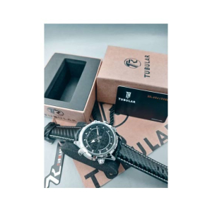 Tubular Digital Analog Wrist Watch For Men Black