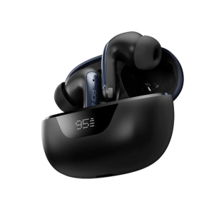 Ronin Digital Display Earbuds (R-7010)-Blue