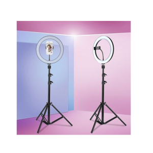 Rubian Store Ring Light With 7Feet Stand & Phone Holder (26cm RGB)