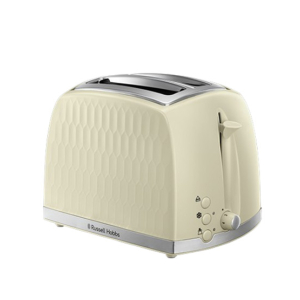 Russell Hobbs Honeycomb 2 Slice Toaster (RU-26060)-Cream