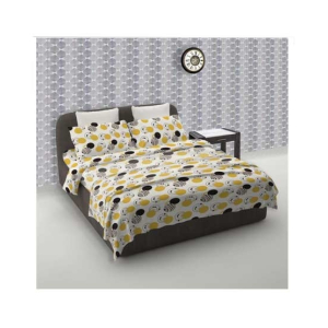Jamal Home King Size Bed Sheet With 2 Pillows (0072)