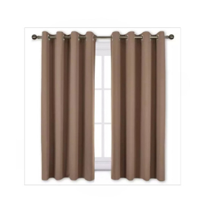 Sajid Zaib Velvet Jacquard Curtains 2 Pcs Khaki