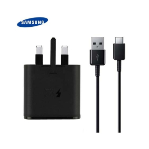 Samsung Fast Charging 3 Pin Wall Charger With Cable Black