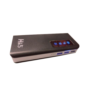Sazusaman 20000mAh Power Bank With LED Light Black