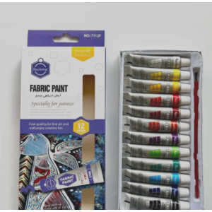 Letsshop Fabric Paint Specially For Painters - 12 colors