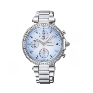 Seiko Chronograph Women’s Watch Silver-Tone (SNDV39P1)
