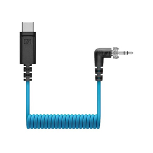 Sennheiser CL 35 USB-C Locking 3.5mm TRS to USB Type-C Coiled Cable