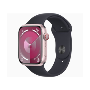 Apple Watch Series 9 Pink Aluminum Case With Sport Band-GPS &amp;amp; Cellular-41 mm-Midnight
