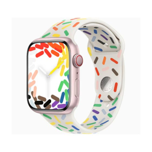 Apple Watch Series 9 Pink Aluminum Case With Sport Band-GPS &amp; Cellular-41 mm-Pride Edition