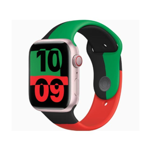 Apple Watch Series 9 Pink Aluminum Case With Sport Band-GPS-41 mm-Black Unity