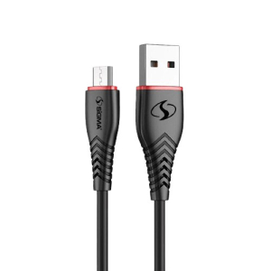 Sigma Micro Cable 2.4A Auto Disconnect - C4 Black