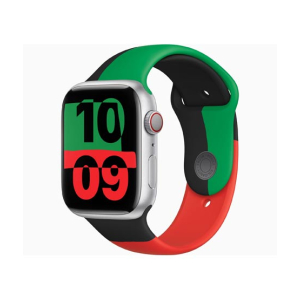 Apple Watch Series 9 Silver Aluminum Case With Sport Band-GPS-41 mm-Black Unity