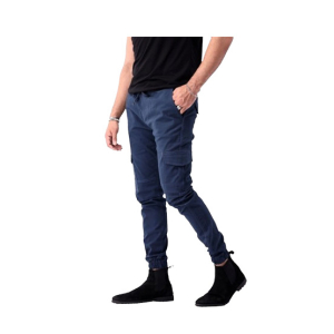 Fashion Trendz Six Pocket Cargo Trousers for Men-Blue-40