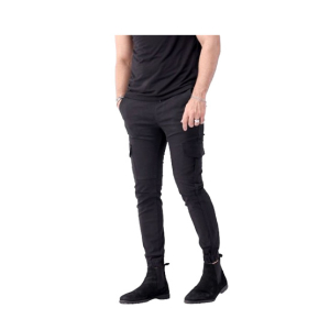Fashion Trendz Six Pocket Cargo Trousers for Men-Black-30