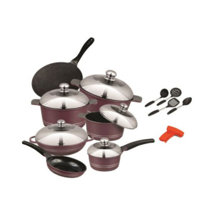 Sonex Splender Plus Die Cast Cookware Gift Set - Maroon