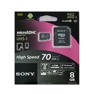 Sony 8GB USH-I microSDHC Memory Card (SR-8UY2A)