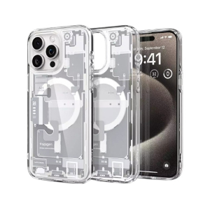 Spigen Ultra MagFit Anti Yellowing Case For Apple Iphone 15 Pro Zero One White (AGL07036)