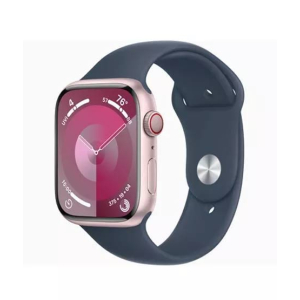 Apple Watch Series 9 Pink Aluminum Case With Sport Band-GPS &amp;amp; Cellular-41 mm-Storm Blue