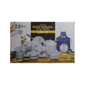 Super National Metal Finish Cookware Set - 23 Pcs Set