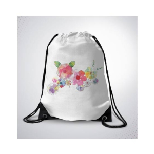 Traverse Flower Printed Drawstring Bag (T148DRSTR)