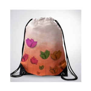 Traverse Flower Printed Drawstring Bag (T152DRSTR)