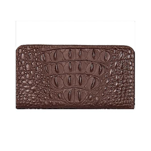 Tasmanpk Crocodile Pattern Wallet For Unisex - Brown (1000)