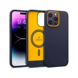 Caseology NanoPop Silicone Cover Case For iPhone 14 Pro Max Blueberry Navy (ACS05013)