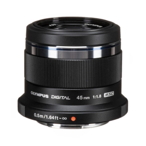 Olympus M.Zuiko Digital 45mm f/1.8 Lens Black