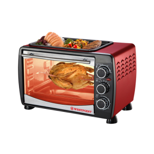 Westpoint Oven Toaster With Hot Plate 24Ltr (WF-2400-RD)