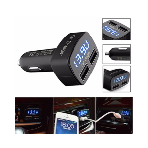 Wish Hub 4-In-1 Dual USB Port Car Charger (0052)