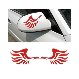 Wish Hub Pair Of Wings Car Styling Stickers Red