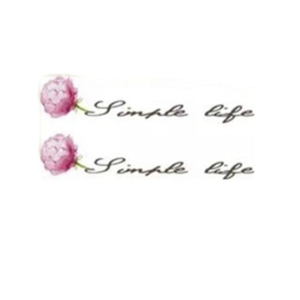 Ferozi Traders Red Blossom Flower Temporary Tattoo Sticker