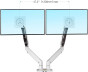 iShopping - NB North Bayou Heavy Duty Dual LED Gas Spring Arm Desktop Mount (NB-F195A)