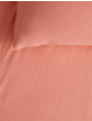 iShopping - Rainbow Linen Jersey Fitted Bed Sheet King Size Coral (RHP228)