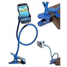 iShopping - Muzamil Store Metal Universal Snake Stand Mobile Holder - Blue