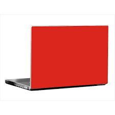 iShopping - Muzamil Store Universal Laptop Back Skin Matte Texture - Red