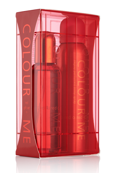 iShopping - Colour Me Perfume 100 ML + Body Spray 150 ML Gift Set Red