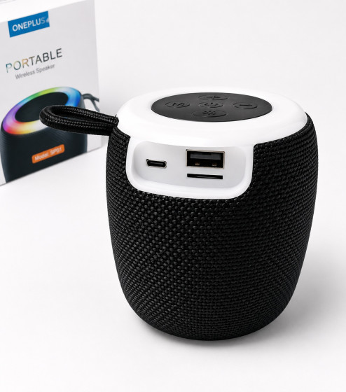 iShopping - Portable Wireless Bluetooth Speaker with LED Lights, USB & TF Card Support