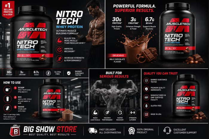iShopping - MuscleTech Nitro-Tech 100% Whey Protein Gold Double Rich Chocolate