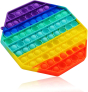 iShopping - Planet X Fidget Big Size Rainbow Octagon Pop Bubble Toy (PX-11059)