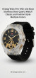 iShopping - Malik Mart Transparent Glass Design Wrist Watch For Men Black