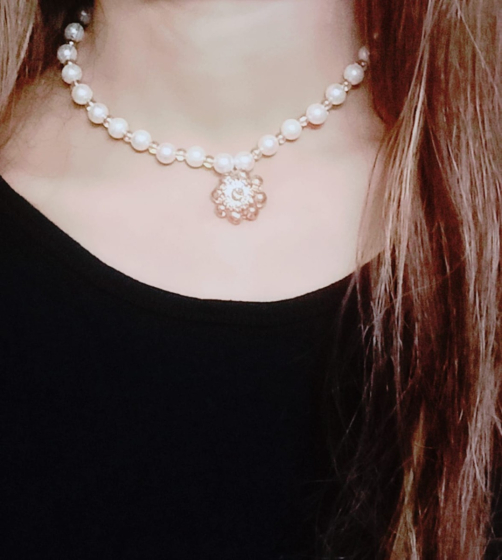 iShopping - Rg Shop Pearl Necklace with pearls pendent