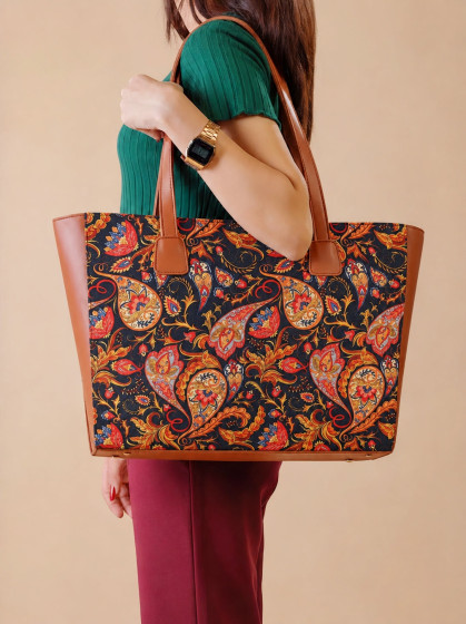 iShopping - HBH Uni Canvas Tote Carry Brown