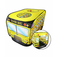 Planet X School Bus Pop Up Foldable Play Tent - 45 inches (PX-10389)