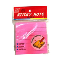 M Stationers Multi-Color Sticky Note Pad - 100 Sheets