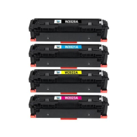 HP Toner Cartridges Without Chip - Set Of 4 (414A)