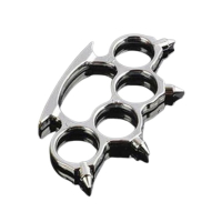 Aaka Brass Steel Hand Punch Knuckle Silver (0003)