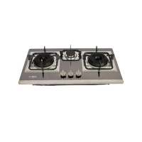 Super Asia Stainless Steel 3 Burners Gas Hob (SHB–130M)