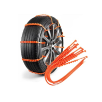 Muzamil Store Anti-skid Emergency Snow Wheel Chain - Pack of 10