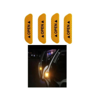 Muzamil Store Super Car Door Open Sticker Reflective 4Pcs